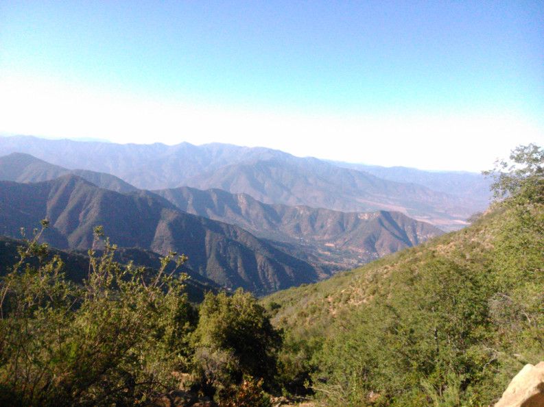 vista desde el cerro La Campana en Olmué